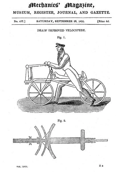 Baron von Draiss bicycle (Draisienne)
