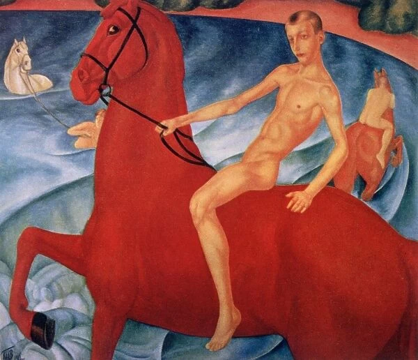 The Bathing of a Red Horse, 1912. Oil on canvas. Kuzma Petrov-Vodkin (1878-1939)