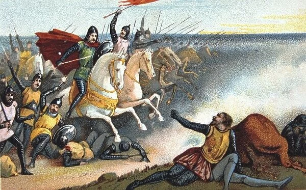 Battle of Hastings, 14 October 1066. William of Normandy (William the Conqueror)