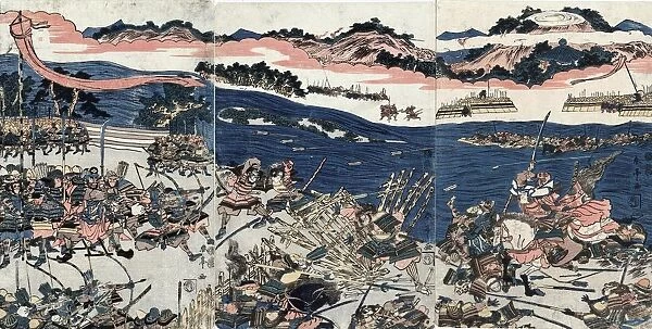 Battle of Kawanakajima, probably 4th battle in 1561, on the plains of the Chikuma River