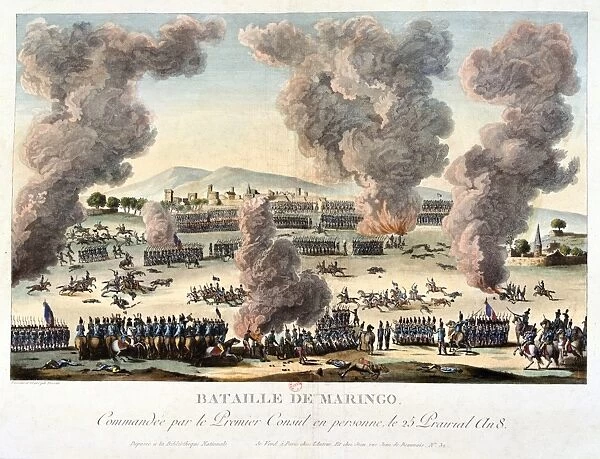 The Battle of Marengo, 14 June 1800. French forces under Napoleon defeated Austrians