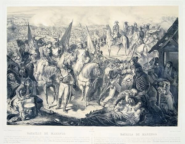 Battle of Marengo, 14 June 1800. French forces under Napoleon defeated Austrians