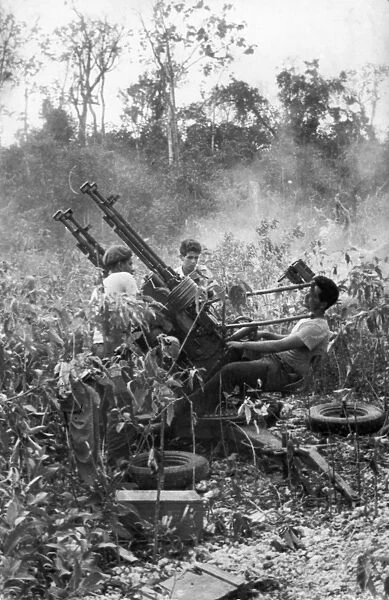 Bay of pigs, 1961, anti-aircraft emplacement