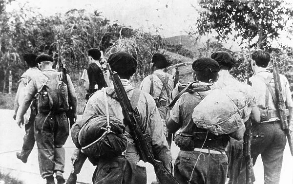 Bay of pigs, 1961, cuban militia on route to the bay of pigs