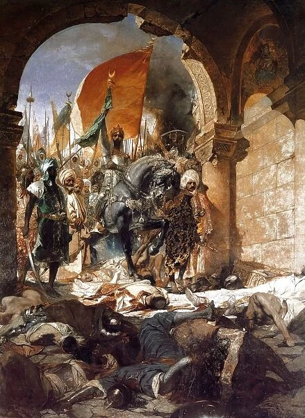 Benjamin Constant 1845-1902, French artist. The Entry of Mehmet II into Constantinople