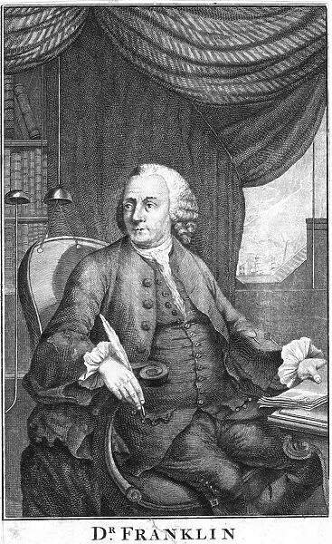 Benjamin Franklin (1706-1790) American scientist, statesman and diplomat. In this