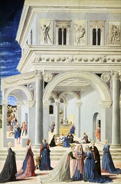 Birth of the Virgin 1467. Tempera and oil on canvas. Master of the Barberini Panels