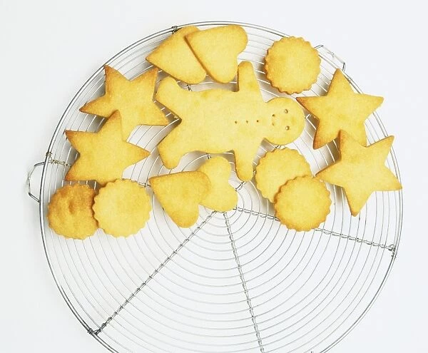 Biscuits on a cooling rack