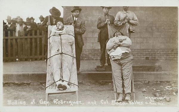 Bodies of General Rodriguez and Colonel Baca-Valles. ca. 1911-1917, Mexico, Bodies of General Rodriguez and Colonel Baca-Valles