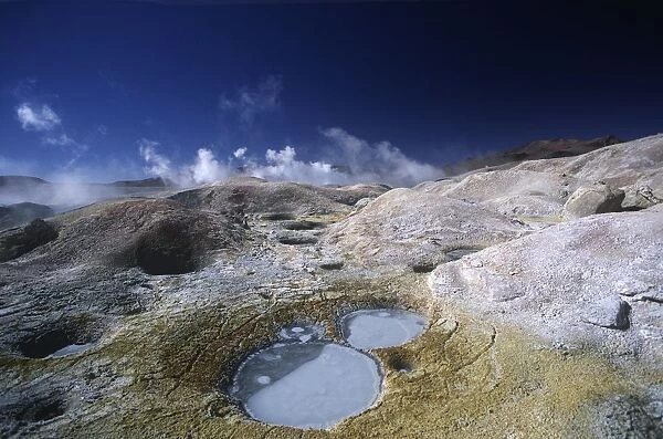 Bolivia, Salar de Uyuni salt flat, Sol de Manana area, Volcanic activity