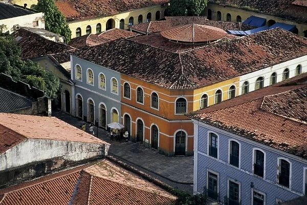 Brazil, Maranhao State, Sjao Luis Island, Sjao Luis, buildings in historical centre