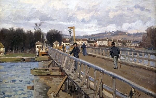 The Bridge at Argenteuil 1872: Alfred Sisley (1839-1899) French painter. Oil on canvas