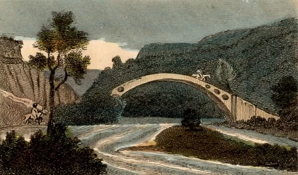 Bridge over the River Taff at Pontypridd, Wales, built by William Edwards at his