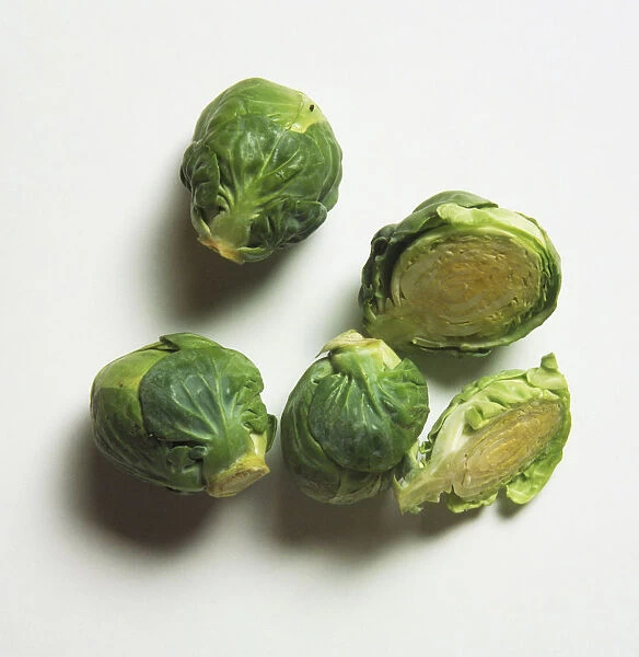 Brussels Sprouts, whole and cut in half