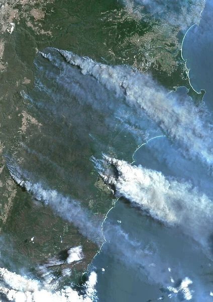 Bushfires in Batemans Bay, Australia