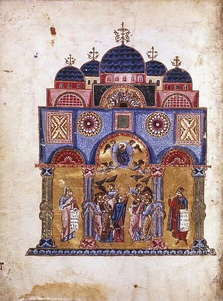 Byzantine art. The Monk James (James of Kokkinobaphos) Homilies on the Virgin (12th century)