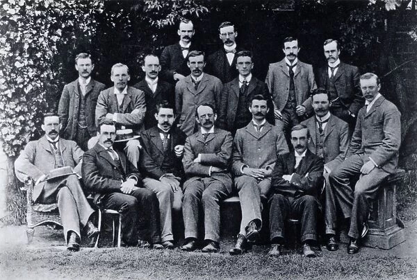 Cavendish Laboratory, Cambridge, England: research students, 1898. J(oseph) J(ohn) Thomson
