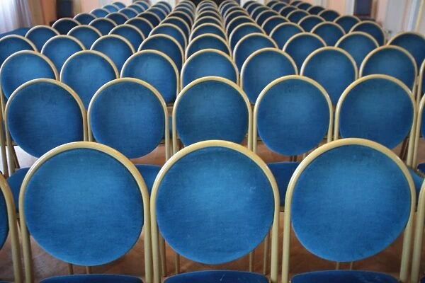 Chairs in a town hall, Paris, France