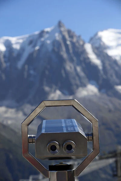 Chamonix Valley, French Alps. The Mont Blanc massif seen from Planpraz. France