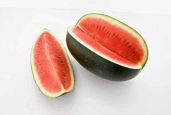 Charleston gray watermelon, close-up
