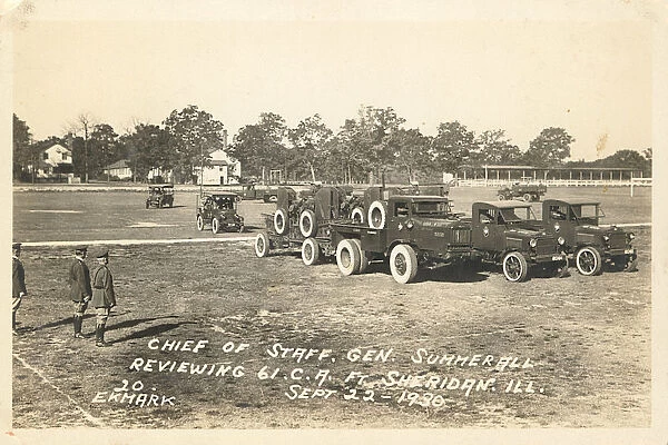 Chief of Staff, Gen. Summerall Reviewing 61. C. A. Fort Sheridan, Ill. Sept. 22, 1930