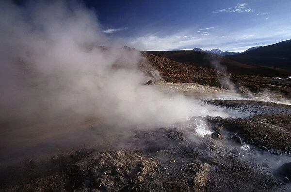 Chile, Norte Grande, Antofagasta Region, Atacama Desert, El Tatio geyser, at over 4000 meters (13, 000 feet) above sea level