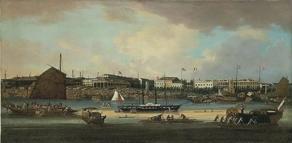 China, Canton, At beginning of 1800s with agencies for foreign companies