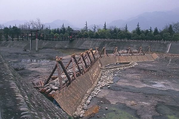 China, Sichuan, River Min Chiang, Dujiangyan Irrigation System