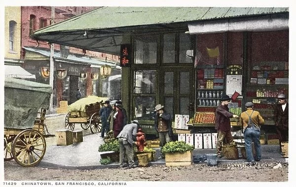 Chinatown, San Francisco, California Postcard. ca. 1915-1925, Chinatown, San Francisco, California Postcard
