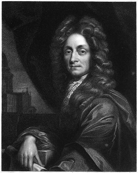 Christopher Wren (1632-1723), 1833. Wren, English architect, mathematician and physicist