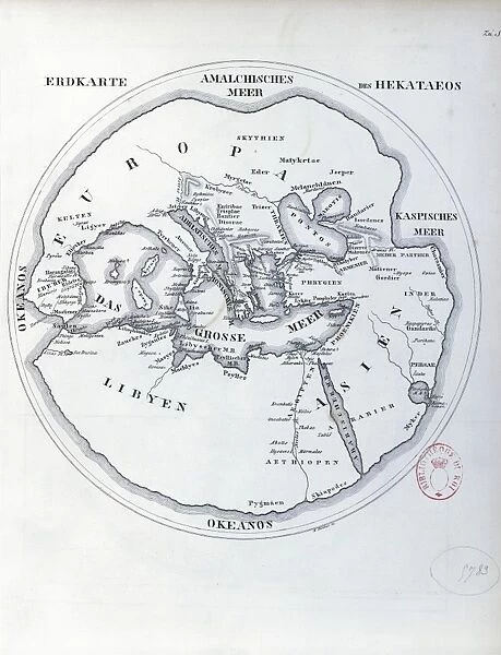 Circular world map by Hecataeus of Miletus
