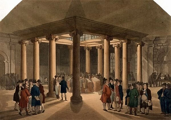 Coal Exchange, Thames Street, London. A commodity market where coal was traded. Illustration