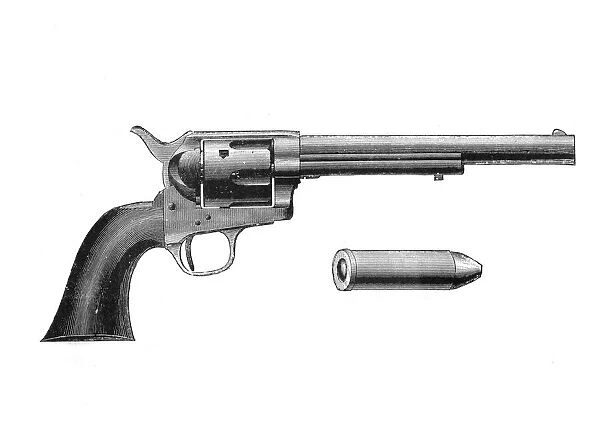 Colt Frontier revolver. Also known as the Colt Peacemaker. After Mexican War of 1846-1848