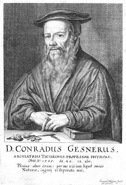 Conrad Gesner (1516-1565) Physician and naturalist. Practiced in Zurich until he died of plague