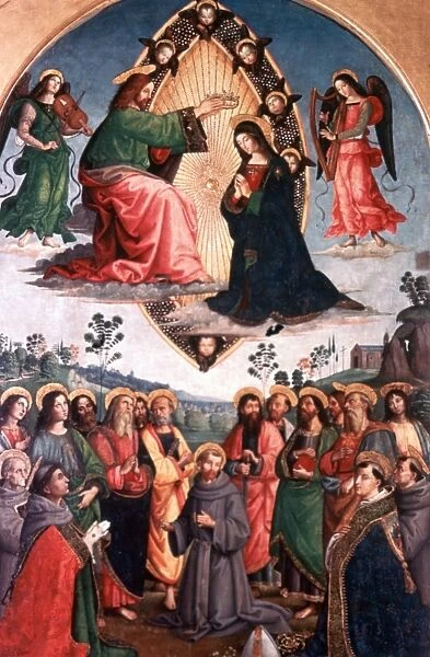 Coronation of the Virgin, 1495. Tempera and oil on wood. Pintoricchio (Bernadino