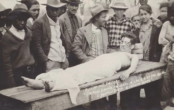 Corpse of Gustavo Garcia. ca. February 1913, Nuevo Laredo, Mexico, Corpse of Gustavo Garcia
