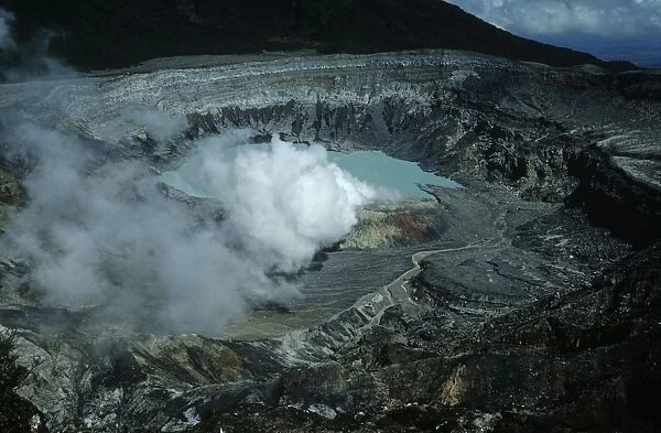 Costa Rica, Alajuela province, Poas Volcano National Park, Volcanic activity