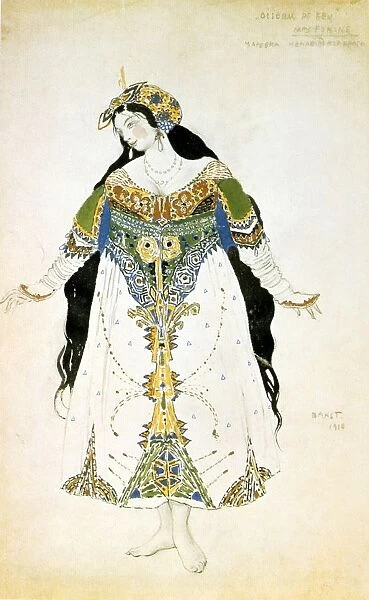 Costume design by Leon Bakst (1866-1924) Russian theatre and ballet designer, for