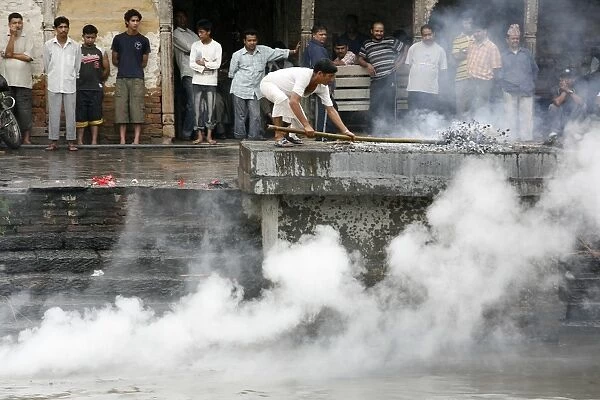 Cremation at Ghat on Bagmati River