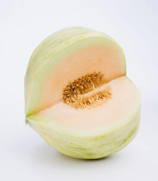 Crenshaw melon, close-up