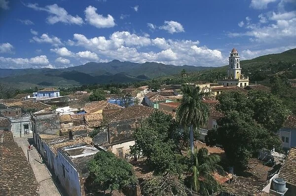 Cuba, Trinidad, high angle view