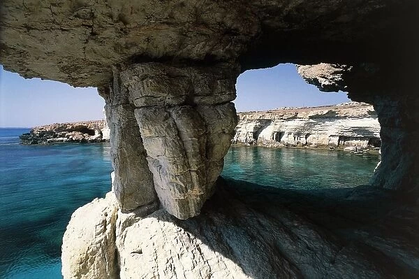 Cyprus, Cavo Greko, sea caves