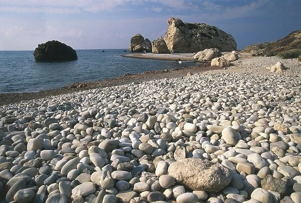 Cyprus, coastline at Petra Tou Romiou in Paphos surroundings