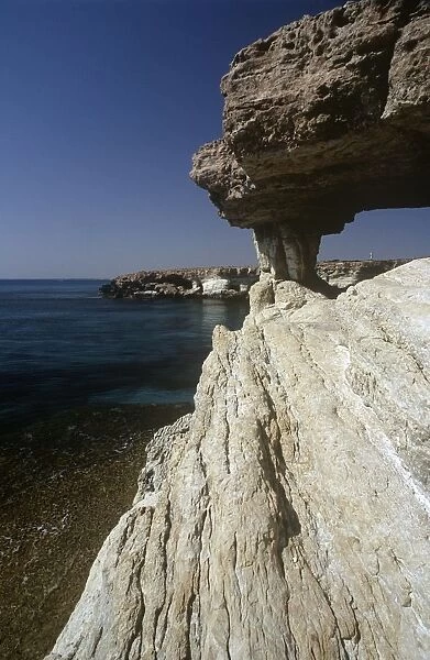 Cyprus, Greko crag, caves