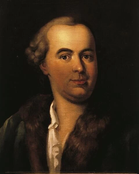 Czech, Portrait of Czech composer and kapellmeister Jiri Antonin Benda (1722 - 1795)