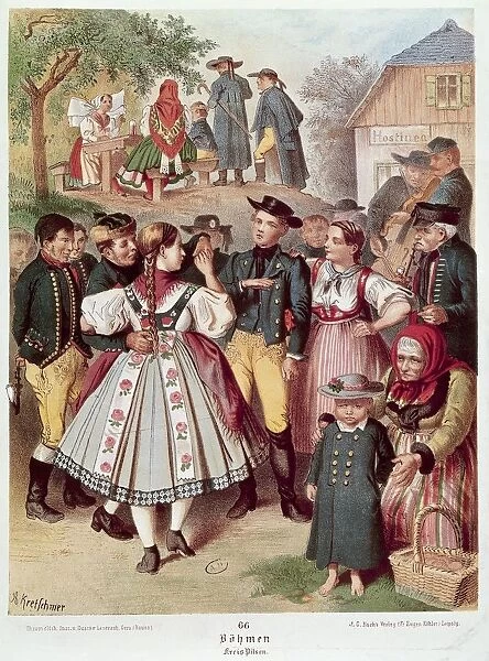 Czech Republic, Bohemian folk dance in the Pilsen region