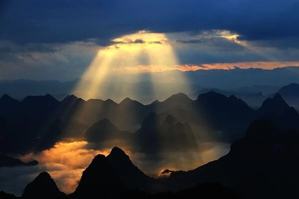 Distant mountain. China