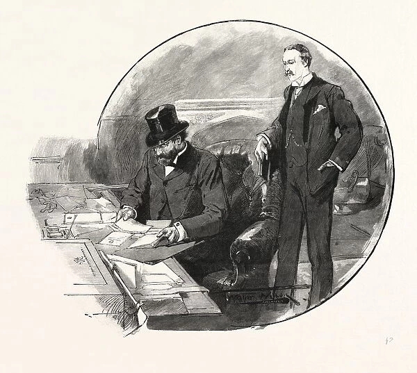 A Division In The House Of Commons: The Government Whips: Mr. E. Marjoribanks And Mr. T. Ellis