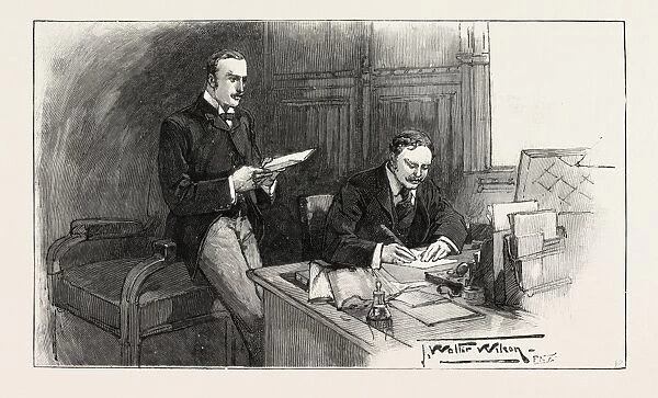 A Division In The House Of Commons: The Opposition Whips: Sir William Walrond And Mr. Akers-douglas