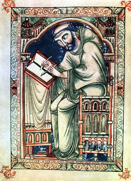 Eadwine the Scribe. From Psalter written at Christ Church, Canterbury about middle